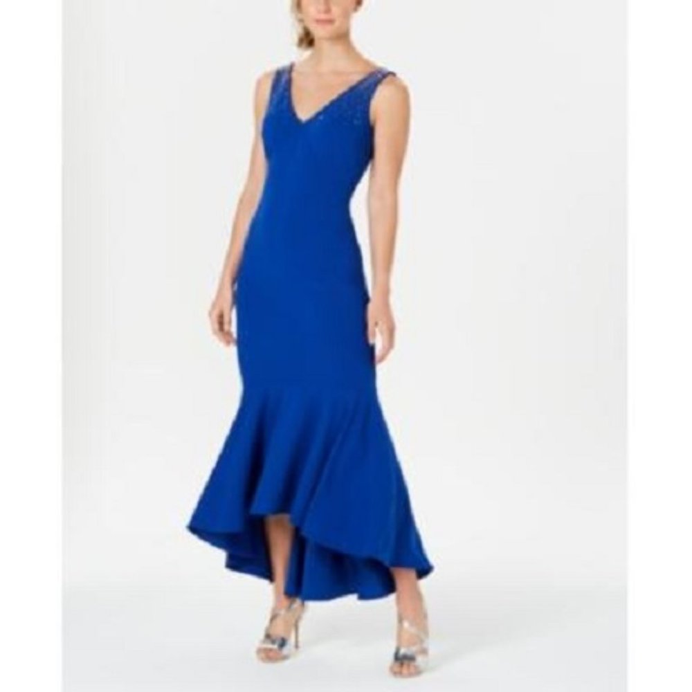 New Calvin Klein High Low Prom Evening Gown